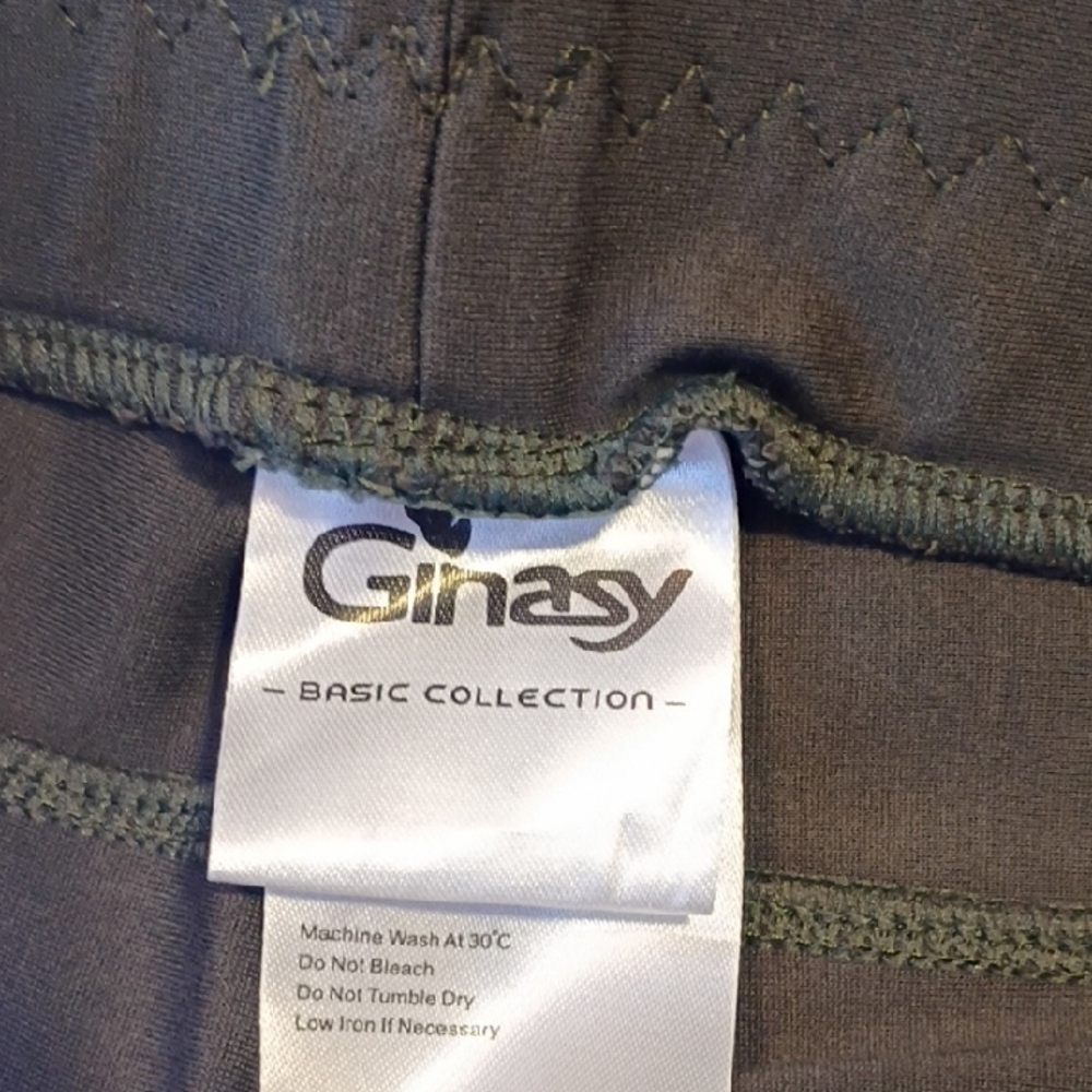 Women's‎ Olive Green Dress Leggings Size S - Picture 8 of 9